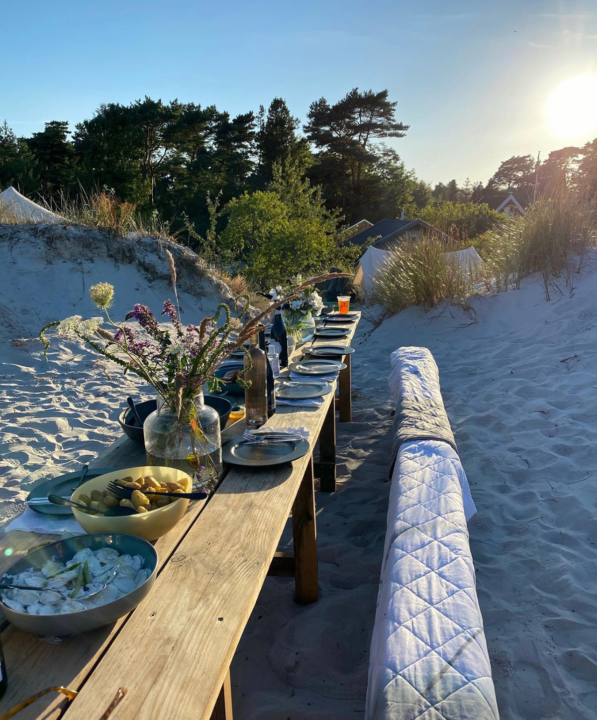 Langbordsmiddag Eco Beach Camp