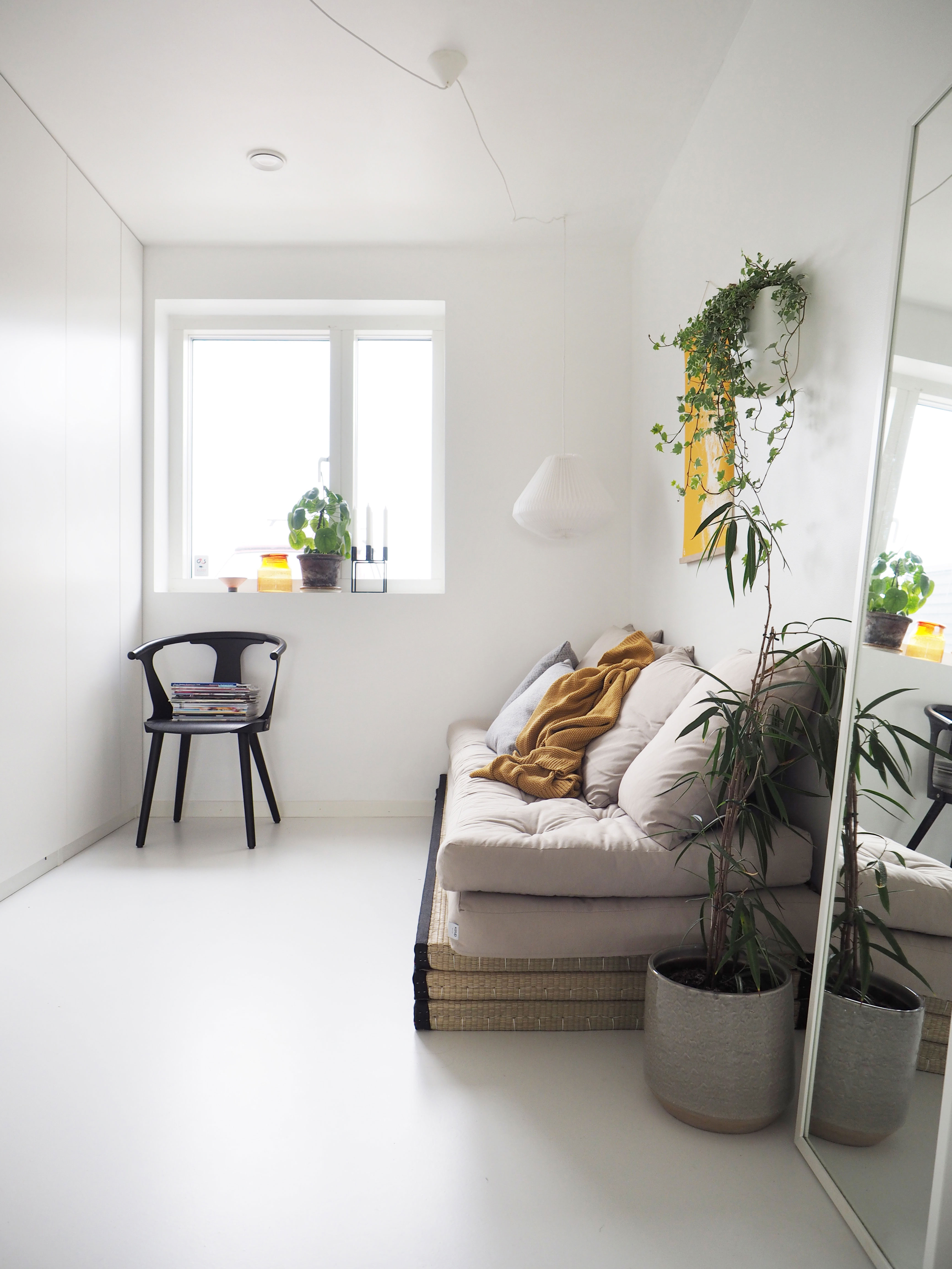 Tatami-rummet i nybyggerhuset blev brugt som gæsteværelse.