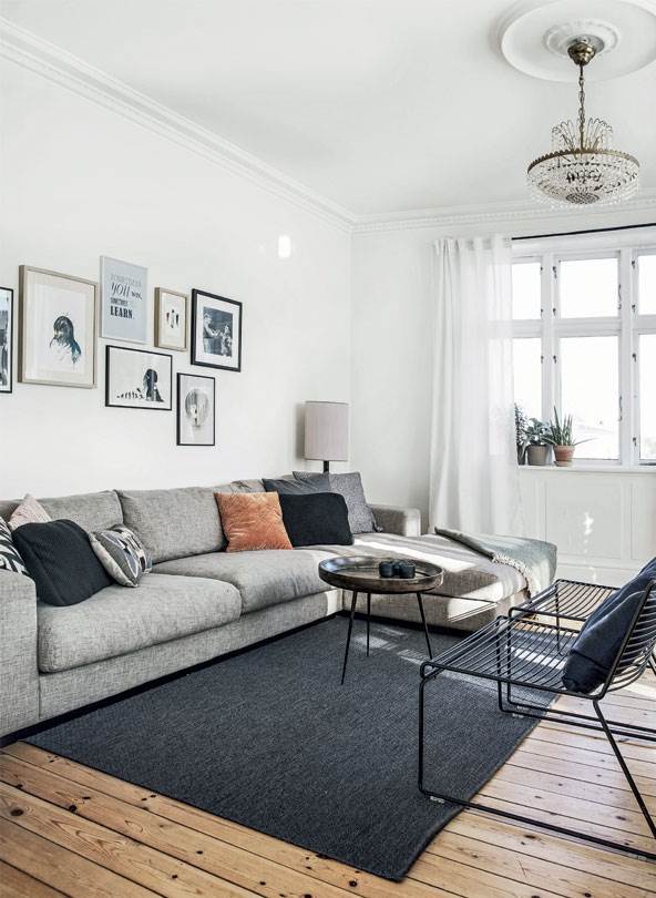 Boligindretning sofa stue